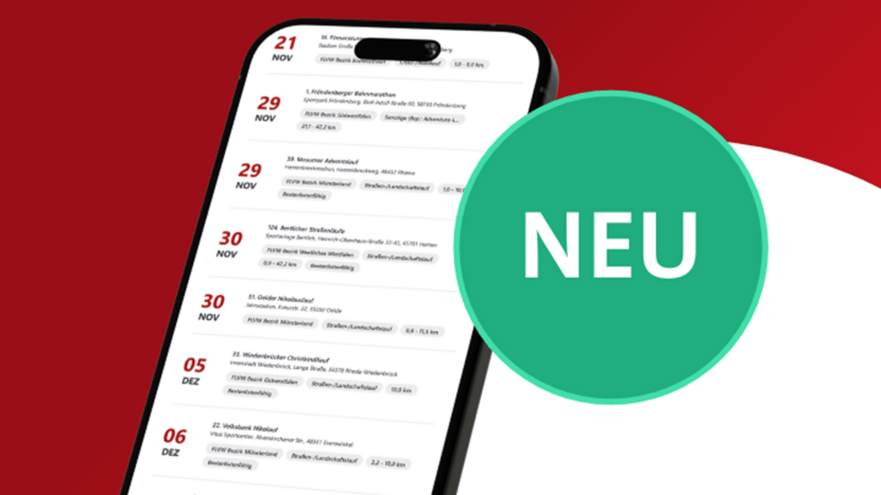 Laufkalender 2.0: Alle Termine ab sofort digital
