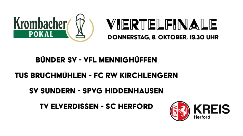 Viertelfinale im Krombacher Kreispokal